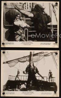 7f529 BLACK PIRATE 3 8x10 stills '63 Richard Montalban, pirate action, Rage of the Buccaneers!