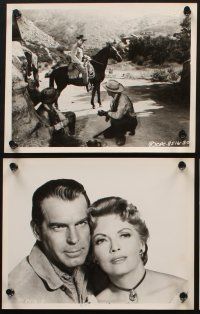 7f008 FACE OF A FUGITIVE 14 8x10 stills '59 cowboy Fred MacMurray is falsely accused of murder!