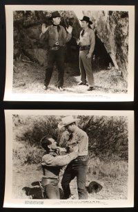 7f254 OUTCASTS OF THE TRAIL 6 8x10 stills '49 cowboy Monte Hale in western action!