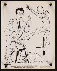 7f936 PEPE 2 8x10 stills '61 Cantinflas & Shirley Jones + cool Liebman artwork image!