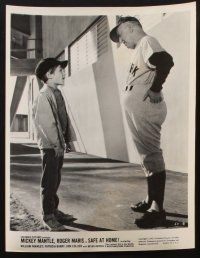 7f275 SAFE AT HOME 6 8x10 stills '62 Mickey Mantle, William Frawley, New York Yankees baseball!