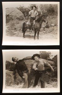 7f309 SOUTH OF RIO 6 8x10 stills '49 Monte Hale, cool image of outlaws on horseback, cowboy western!