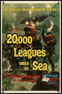 7g025 20,000 LEAGUES UNDER THE SEA 1sh R71 Jules Verne classic, wonderful art of deep sea divers!
