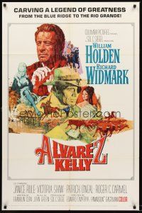 7g052 ALVAREZ KELLY 1sh '66 renegade adventurer William Holden & reckless Colonel Richard Widmark!