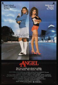 7g063 ANGEL 1sh '83 high school honor student by day, Hollywood hooker at night!