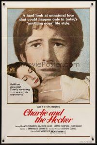 7g148 CHARLIE & THE HOOKER 1sh '77 Curro Summers, a hard look at unnatural love!