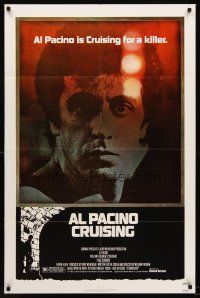 7g179 CRUISING 1sh '80 William Friedkin, undercover cop Al Pacino pretends to be gay!