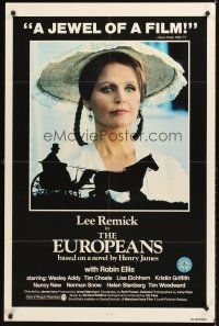 7g242 EUROPEANS int'l 1sh '79 great portrait image of Lee Remick & carriage silhouette!