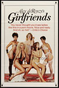 7g305 GIRLFRIENDS 1sh '83 Alex de Renzy, Ron Jeremy, sexy image of nearly naked girls!