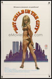 7g373 HOT CHILD IN THE CITY 1sh '79 John Holmes, L'Oriele, At home in a tenement...or a penthouse!