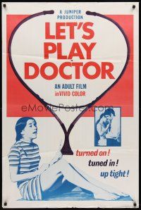 7g454 LET'S PLAY DOCTOR 1sh '64 Nellie Acker, Kai Lie Cohen, turned on and tuned in!