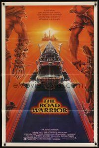7g475 MAD MAX 2: THE ROAD WARRIOR 1sh '82 Mel Gibson returns as Mad Max, art by Commander!