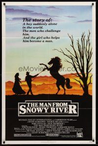 7g486 MAN FROM SNOWY RIVER 1sh '82 Tom Burlinson, Sigrid Thornton, Kirk Douglas in a dual role!