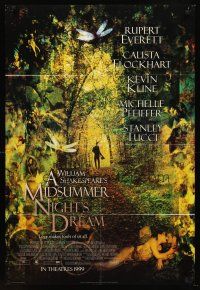 7g514 MIDSUMMER NIGHT'S DREAM style A int'l advance DS 1sh '99 Kevin Kline, Michelle Pfeiffer!