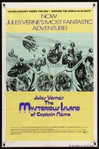 7g550 MYSTERIOUS ISLAND OF CAPTAIN NEMO 1sh '74 La Isla Misteriosa y el Capitan Nemo, Jules Verne!
