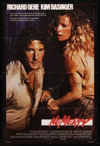 7g573 NO MERCY int'l 1sh '86 close up of sexy Kim Basinger handcuffed to Richard Gere!