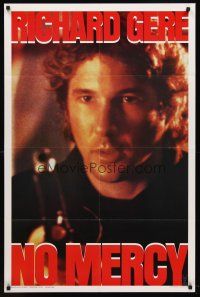 7g574 NO MERCY teaser 1sh '86 extreme close up of Richard Gere!