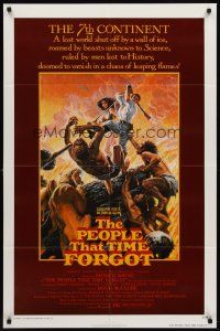 7g618 PEOPLE THAT TIME FORGOT 1sh '77 Edgar Rice Burroughs, a lost continent shut off by ice!