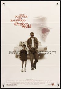 7g619 PERFECT WORLD 1sh '93 Clint Eastwood, Kevin Costner & T.J. Lowther!