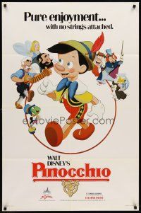 7g627 PINOCCHIO 1sh R84 Disney classic fantasy cartoon about a wooden boy who wants to be real!