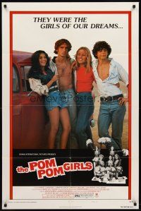 7g637 POM POM GIRLS style B 1sh '76 who can forget the high school teens who really turned us on!