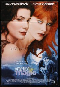 7g642 PRACTICAL MAGIC int'l 1sh '98 great image of sexy witches Sandra Bullock & Nicole Kidman!