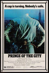 7g650 PRINCE OF THE CITY 1sh '81 directed by Sidney Lumet, Treat Williams over New York City!