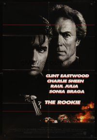 7g702 ROOKIE int'l 1sh '90 Clint Eastwood directs & stars, Charlie Sheen, Raul Julia
