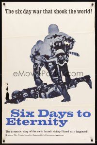 7g760 SIX DAYS TO ETERNITY 1sh '60s famous Israeli war that shook the world!