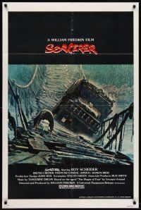 7g782 SORCERER 1sh '77 William Friedkin, Wages of Fear, image of truck crossing rope bridge!
