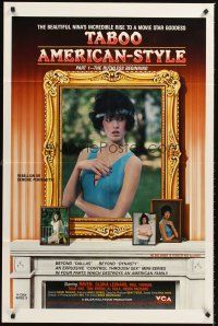 7g839 TABOO AMERICAN STYLE 1 THE RUTHLESS BEGINNING video/theatrical 1sh '85 sexy Raven, goddess!