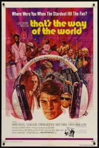 7g866 THAT'S THE WAY OF THE WORLD 1sh R76 Harvey Keitel, great artwork by Barry Ross!