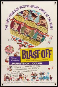 7g874 THOSE FANTASTIC FLYING FOOLS 1sh '67 Troy Donahue in Blast-Off on a Rocket to the Moon!