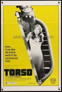 7g892 TORSO 1sh '73 directed by Sergio Martino, sexy Suzy Kendall, bizarre psychosexual minds!