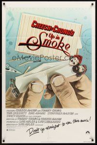 7g917 UP IN SMOKE 1sh '78 Cheech & Chong marijuana classic, don't go straight to see this movie!