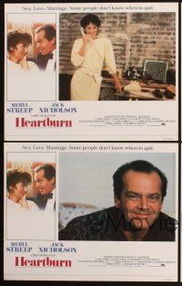 7h775 HEARTBURN 7 English LCs '86 Meryl Streep, Jack Nicholson, directed by Mike Nichols!