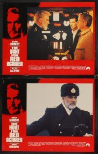 7h327 HUNT FOR RED OCTOBER 8 English LCs '90 Russian submarine captain Sean Connery, Alec Baldwin