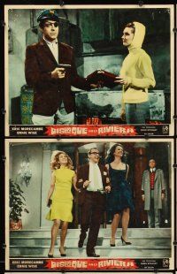 7h659 THAT RIVIERA TOUCH 8 English LCs '66 Eric Morecambe, Ernie Wise, sexy Suzanne Lloyd!