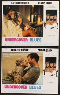 7h691 UNDERCOVER BLUES 8 English LCs '93 Kathleen Turner, Dennis Quaid