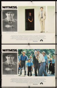 7h737 WITNESS 8 English LCs '85 cop Harrison Ford in Amish country, directed by Peter Weir!