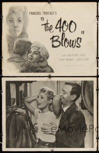 7h969 400 BLOWS 4 LCs '59 Jean-Pierre Leaud as young Francois Truffaut