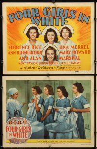 7h031 4 GIRLS IN WHITE 8 LCs '39 Florence Rice, Ann Rutherford, Mary Howard