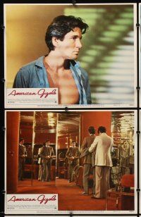 7h759 AMERICAN GIGOLO 7 LCs '80 handsomest male prostitute Richard Gere & Lauren Hutton!