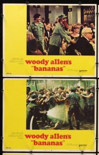 7h081 BANANAS 8 LCs '71 wacky Woody Allen as Cuban revolutionary, Louise Lasser!