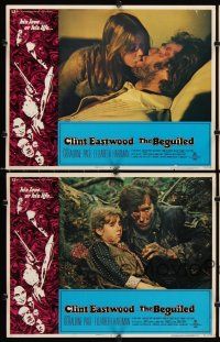 7h977 BEGUILED 4 LCs '71 Clint Eastwood & Geraldine Page, directed by Don Siegel!