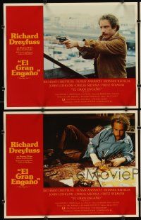 7h978 BIG FIX 4 Spanish/U.S. LCs '78 private detective Richard Dreyfuss, John Lithgow