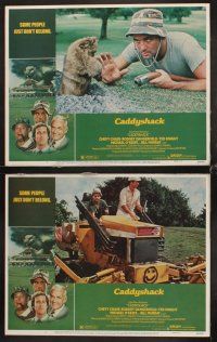 7h140 CADDYSHACK 8 LCs '80 Chevy Chase, Bill Murray, Michael O'Keefe, golf classic!