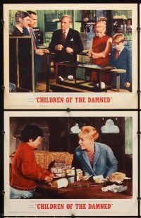 7h156 CHILDREN OF THE DAMNED 8 LCs '64 beware the creepy kid's eyes that paralyze!