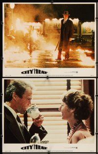 7h836 CITY HEAT 6 LCs '84 Clint Eastwood the cop & Burt Reynolds the detective!