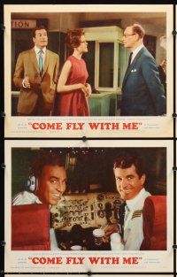 7h165 COME FLY WITH ME 8 LCs '63 Dolores Hart, Hugh O'Brian, Karl Boehm, Pamela Tiffin!